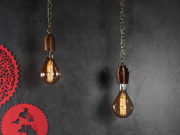 XXL PEAR - Wood and glass pendant lamp by Studio Beam - view 2